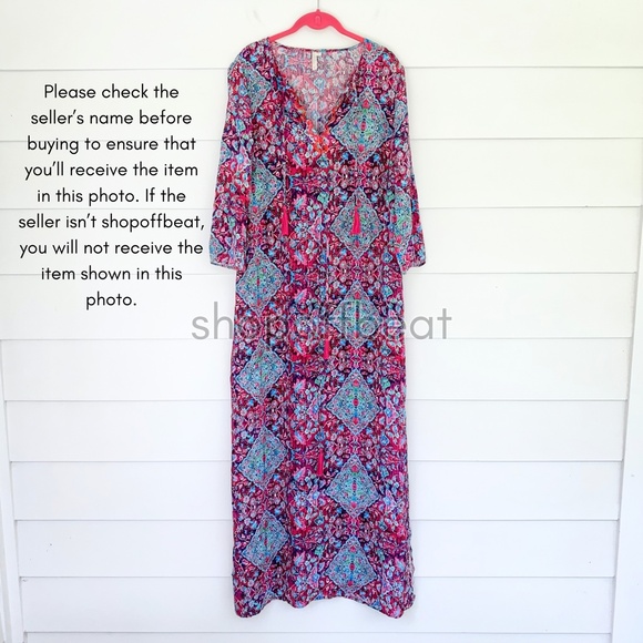 Seafolly Tapestry Long Line Casablanca Kaftan XL - Picture 8 of 15
